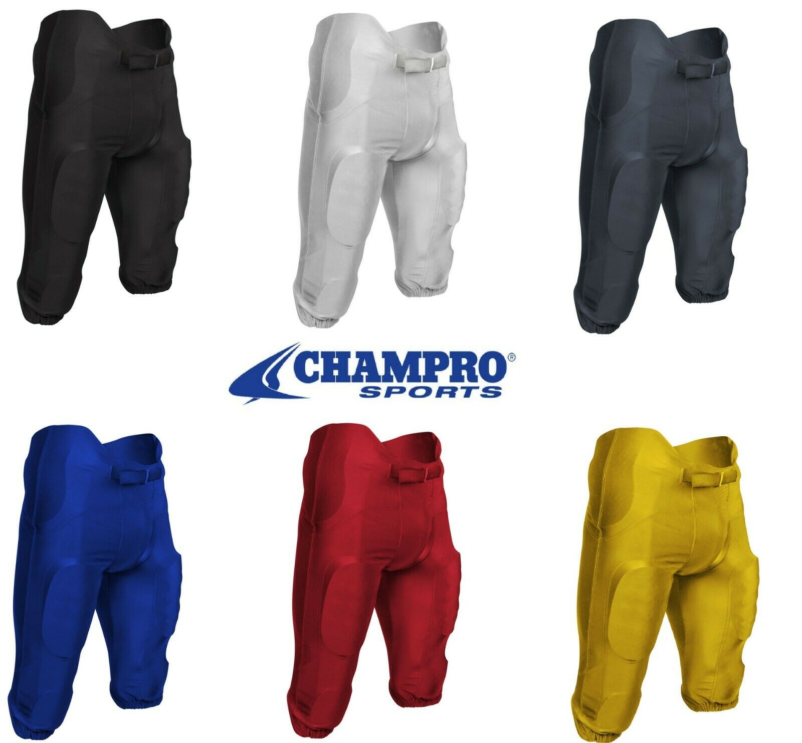 Champro Terminator 2 Integrated Dazzle Football Pants /w Pads - Fpu19