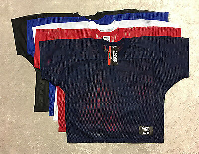 Bike Athletic Youth S/m Mesh Practice Football Jersey Black Blue White Red Navy