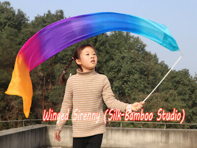 1pc 1.8m/1.5m*30cm(70/59"x12") Light Colorful Silk Worship Streamer For Kids