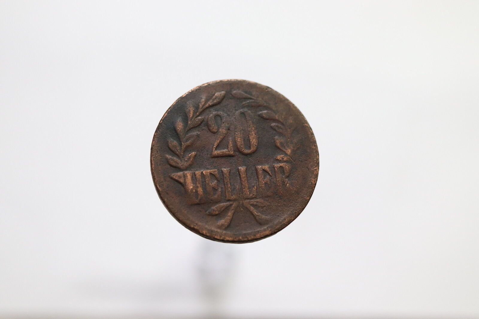 German East Africa 1916 - 20 Heller - Tabora Emergency Coin B11 #hz4294