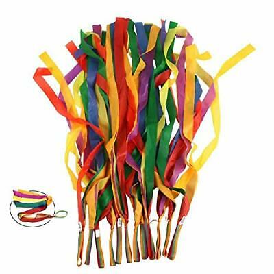 Rainbow Dance Ribbons, 12pcs Rhythm Ribbon Streamers For Kids Children Adults